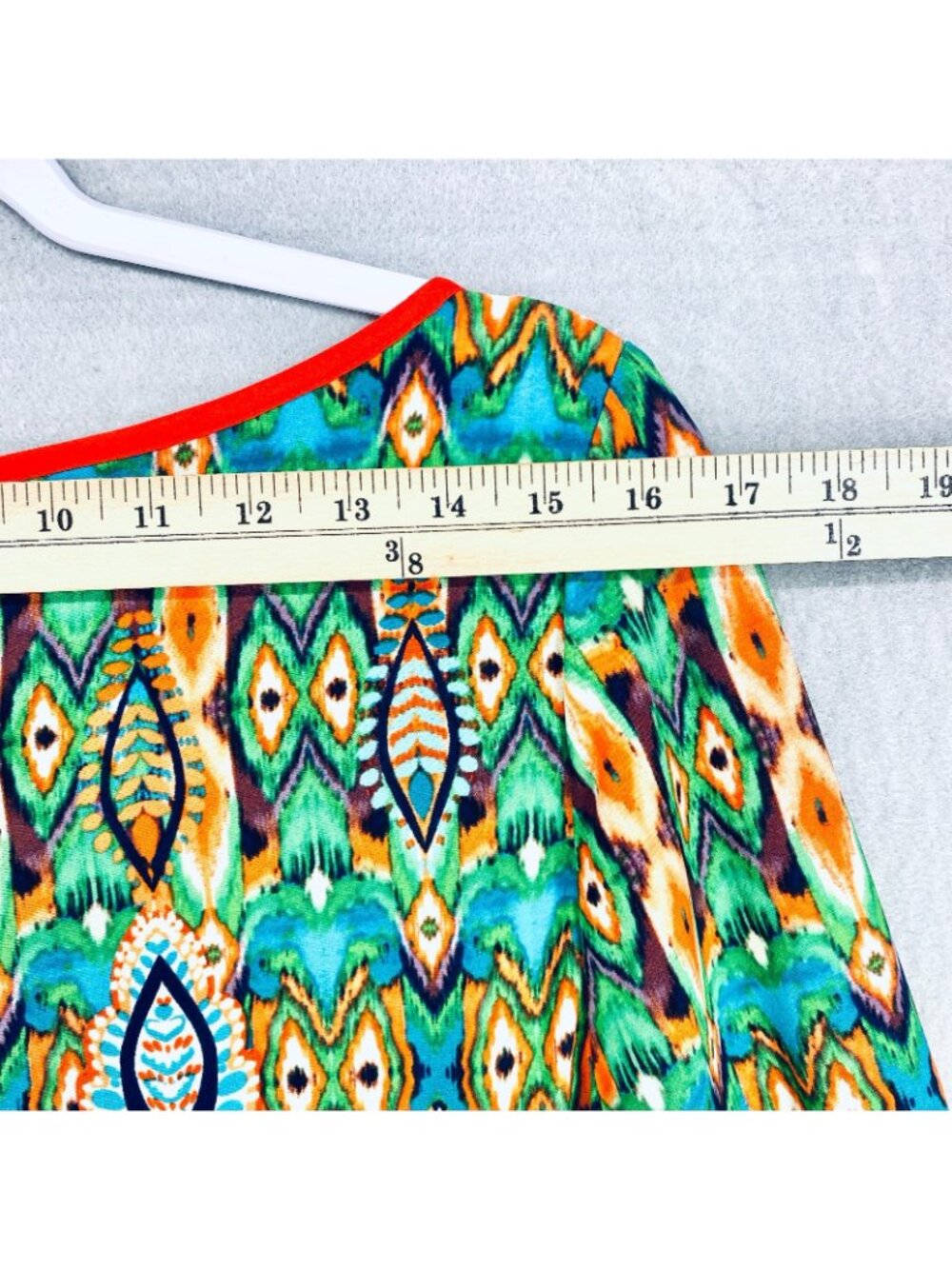 Eliza J Dress Womens 14 Multicolor Stretch Pullover Diamond Sheath Quiet Luxury - Picture 8 of 13